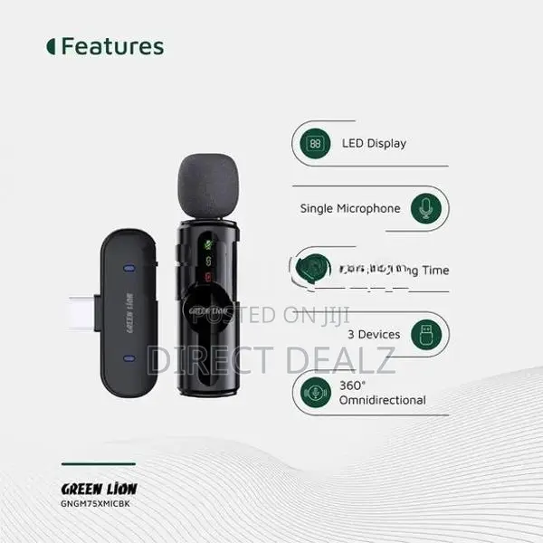 Green Lion GM-75X Microphone 3-Level Noise Cancellation