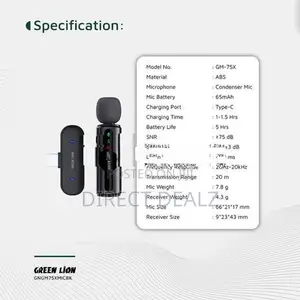 Green Lion GM-75X Microphone 3-Level Noise Cancellation