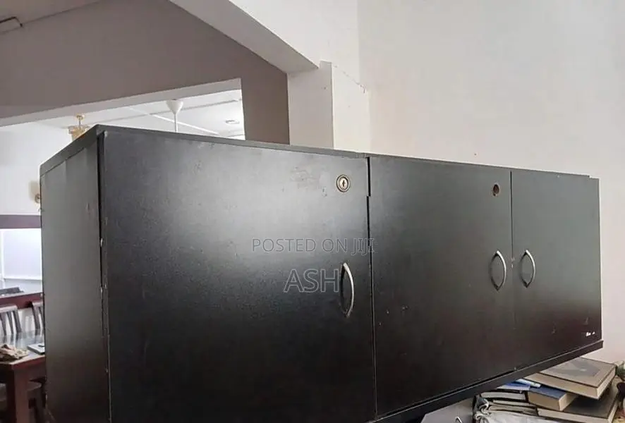 Storage Cupboard Black