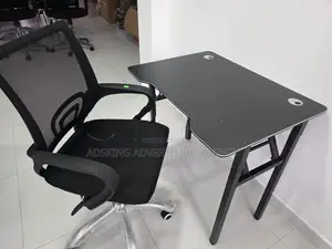 New Office Chair With Table Full Set