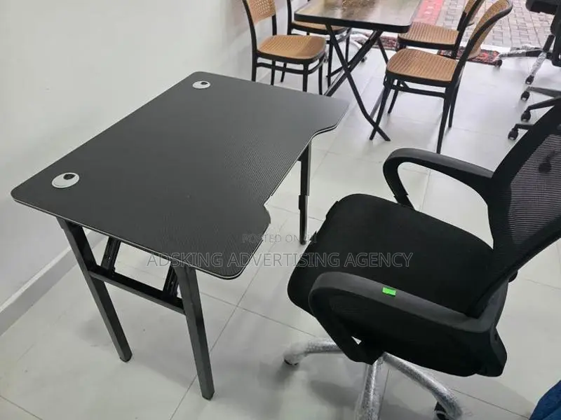 New Office Chair With Table Full Set