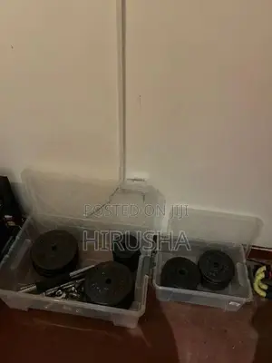 67.5Kg Plates With 4 Dumbbells Storage Boxes