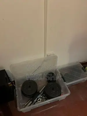 67.5Kg Plates With 4 Dumbbells Storage Boxes