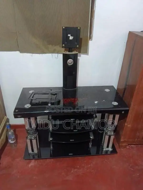 Luxury Glass TV Stand / Table With Shelves