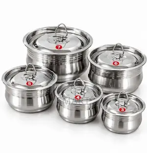 Stainless Steel 5 Pcs Dabba Set