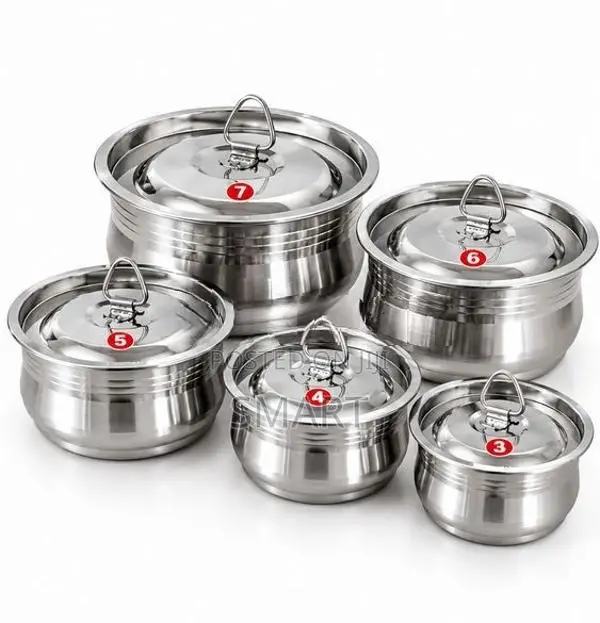 Stainless Steel 5 Pcs Dabba Set
