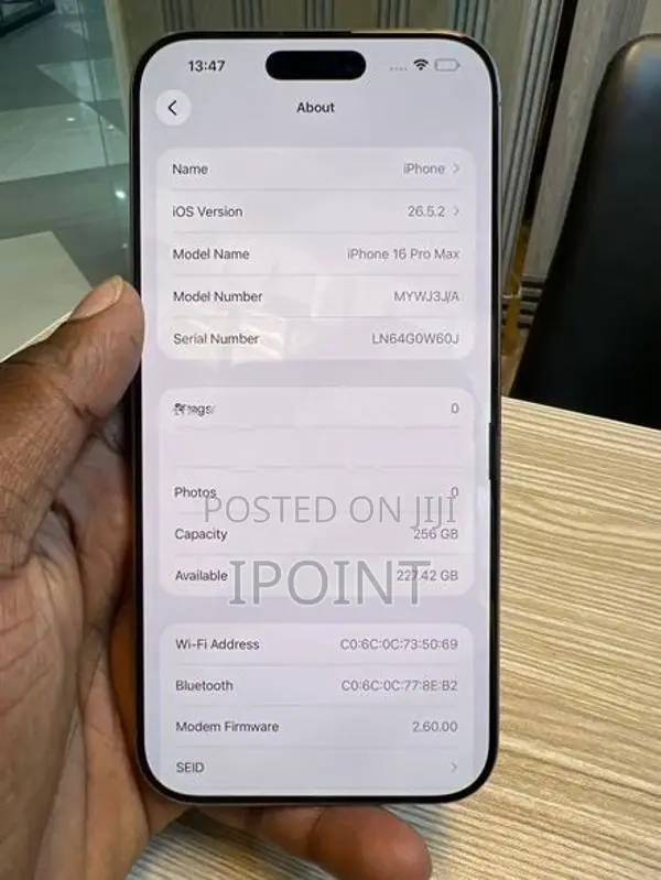 Apple iPhone 16 Pro Max 256GB (Used)
