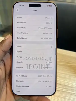 Apple iPhone 17 Pro Max 256GB (Used)