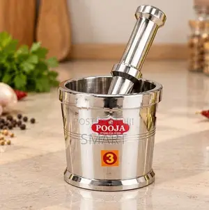 Pooja Heavy Stainless Steel Ural Set- 3NOS