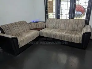Damro Hawai Corner Sofa (PVC Cloth + Fabric)