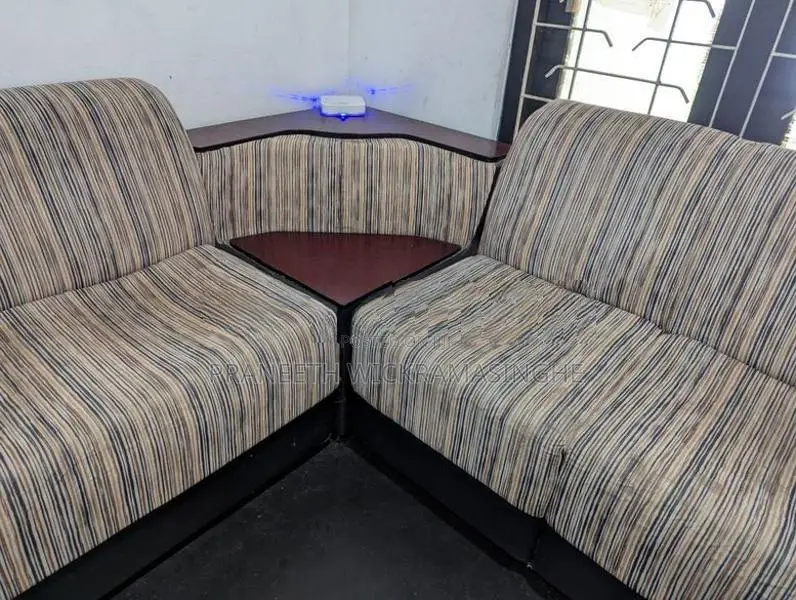 Damro Hawai Corner Sofa (PVC Cloth + Fabric)
