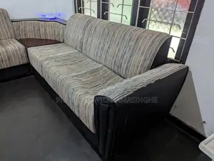Damro Hawai Corner Sofa (PVC Cloth + Fabric)