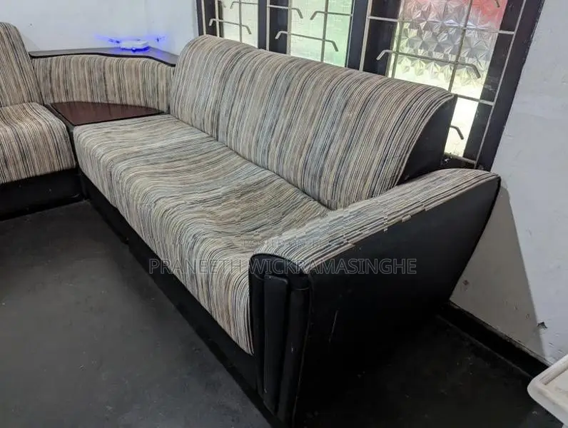 Damro Hawai Corner Sofa (PVC Cloth + Fabric)