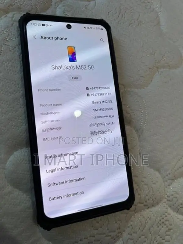 Samsung Galaxy M52 (Used)