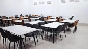restaurant tables with chairs