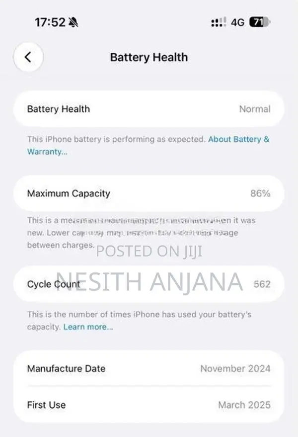 Apple iPhone 16 Pro Max 265GB (Used)