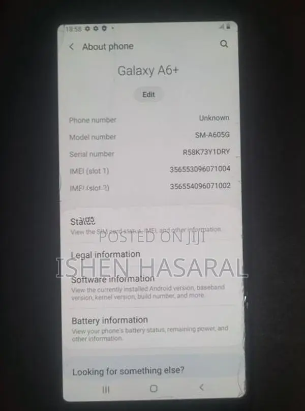 Samsung Galaxy A6+ (Used)
