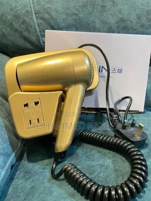 Wall Mounted Hair Dryer Gold