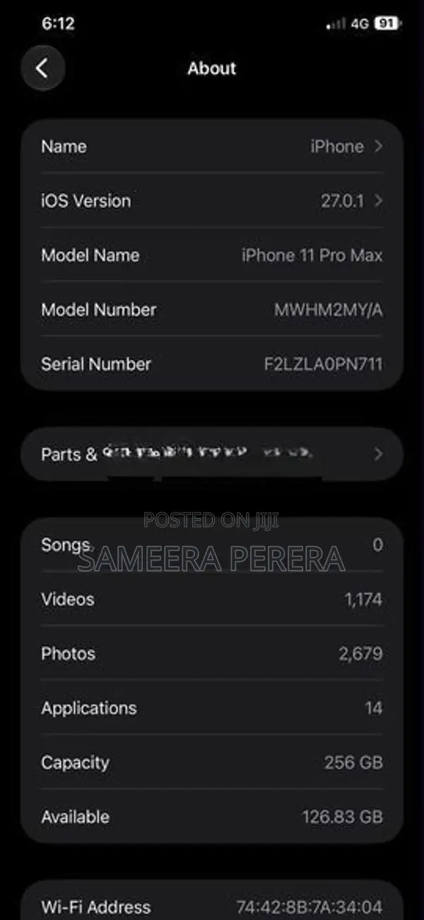 Apple iPhone 11 Pro Max GB (Used)