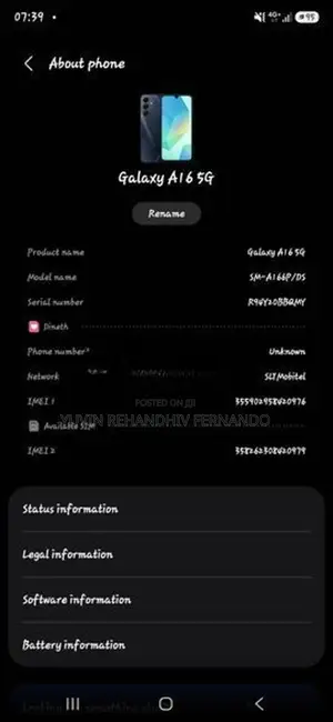 Samsung Galaxy A16 (Used)
