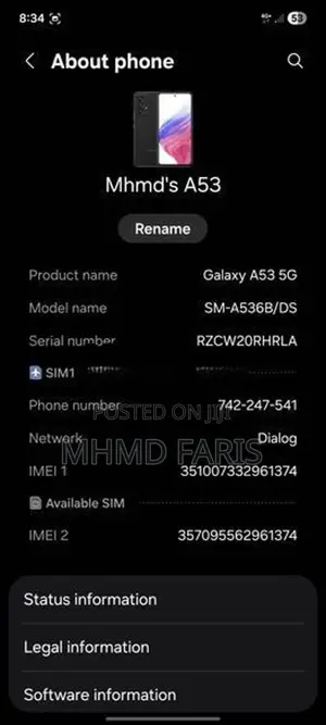 Samsung Galaxy A53 (Used)
