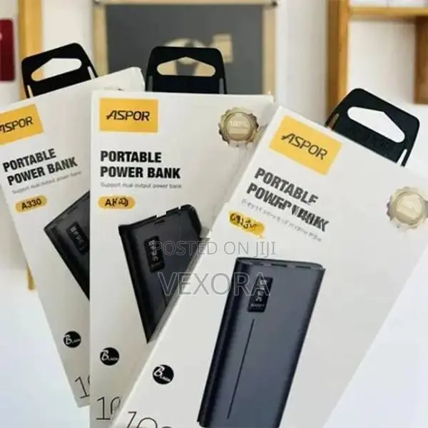 Aspor A330 Power Bank 10000mAh – 2 Output Ports