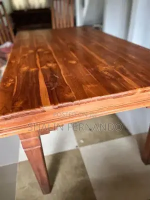 තේක්ක Dining Table Set With Dressing