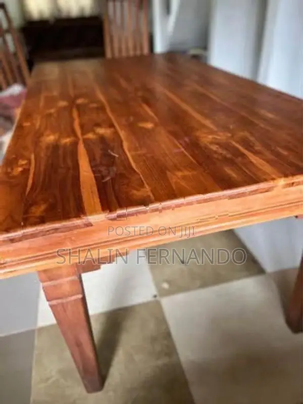 තේක්ක Dining Table Set With Dressing