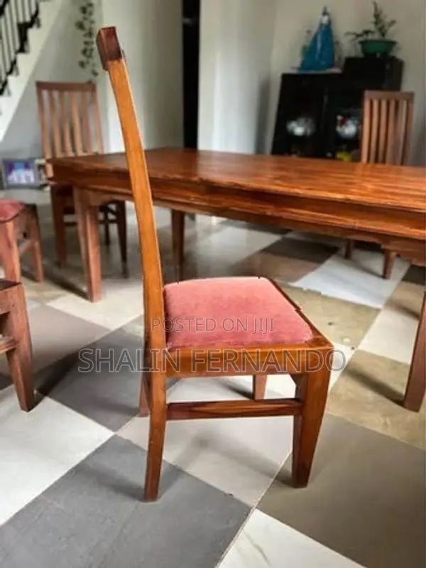 තේක්ක Dining Table Set With Dressing