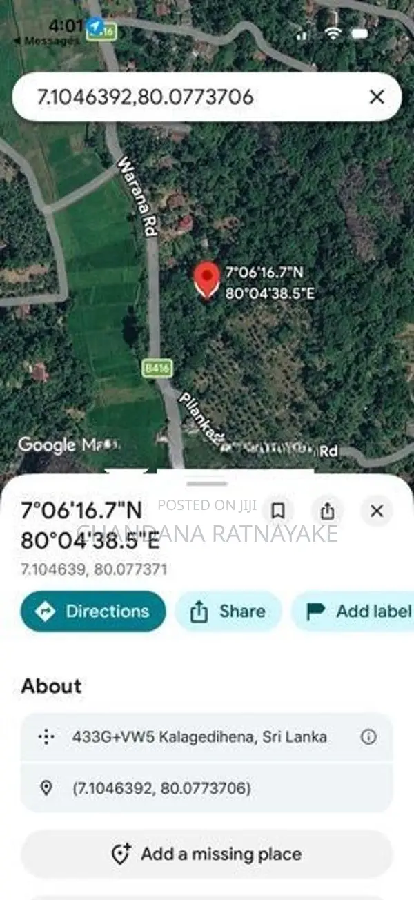 Land with House for Sale Kalagedihena