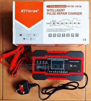 Battery Charger 12v/24v Digital Smart Fast 10A Batteries (5A- 400A) ne