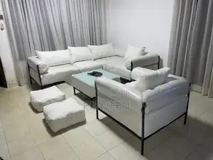 Brand New Modular Sofa Set – 3+1+1 With Coffee Table 2 Poufs