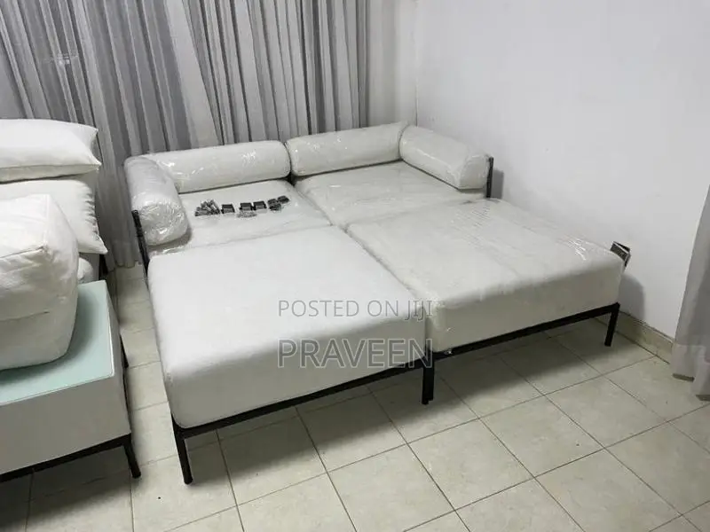 Brand New Modular Sofa Set – 3+1+1 With Coffee Table 2 Poufs