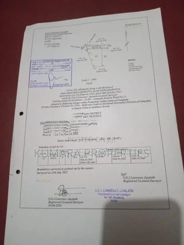 Land for Sale – Ja-Ela