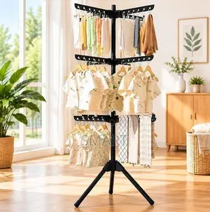 3 Layer Clothes Drying Stand - YH9813 Shelves & Pantry Cupboards