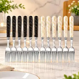 Marble Design Stainless Steel 6PCS Fork Set - FSP60