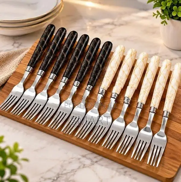 Marble Design Stainless Steel 6PCS Fork Set - FSP60