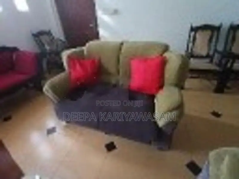 Damro Olive Green With Ash Color Sofa Set