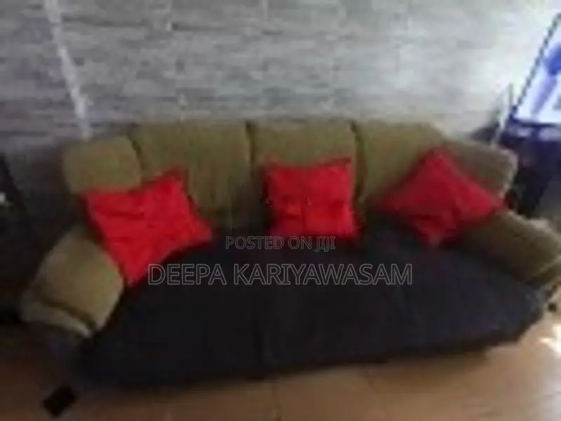 Damro Olive Green With Ash Color Sofa Set