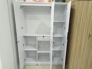 Melamine White 3 Door Cupboard