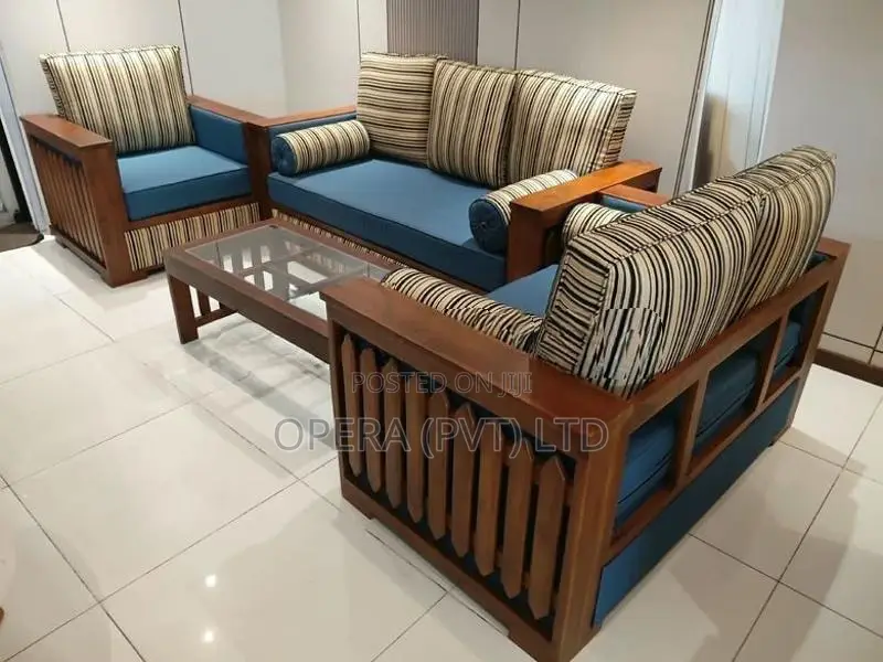 Luxury Teak Wood Sofa Set