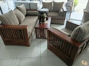 Modern Teak Wood Sofa Set