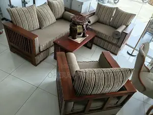 Modern Teak Wood Sofa Set