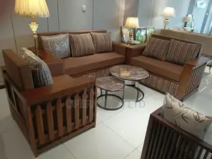 Timeless Teak Wood Sofa Set