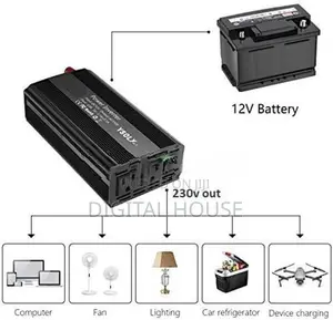 Inverter 1500w Offgrid for Power Cut - new 12v to 230V AC \