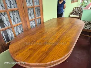 e_h_cooray Teak Dinning Table 7×3.6 Feet With 6 chairs.orginal .