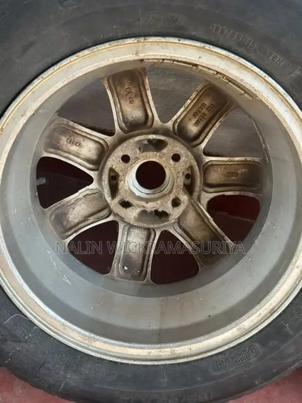 185-65-R15 Tires With Alloy Wheels Set 15 Inch 4 Hole