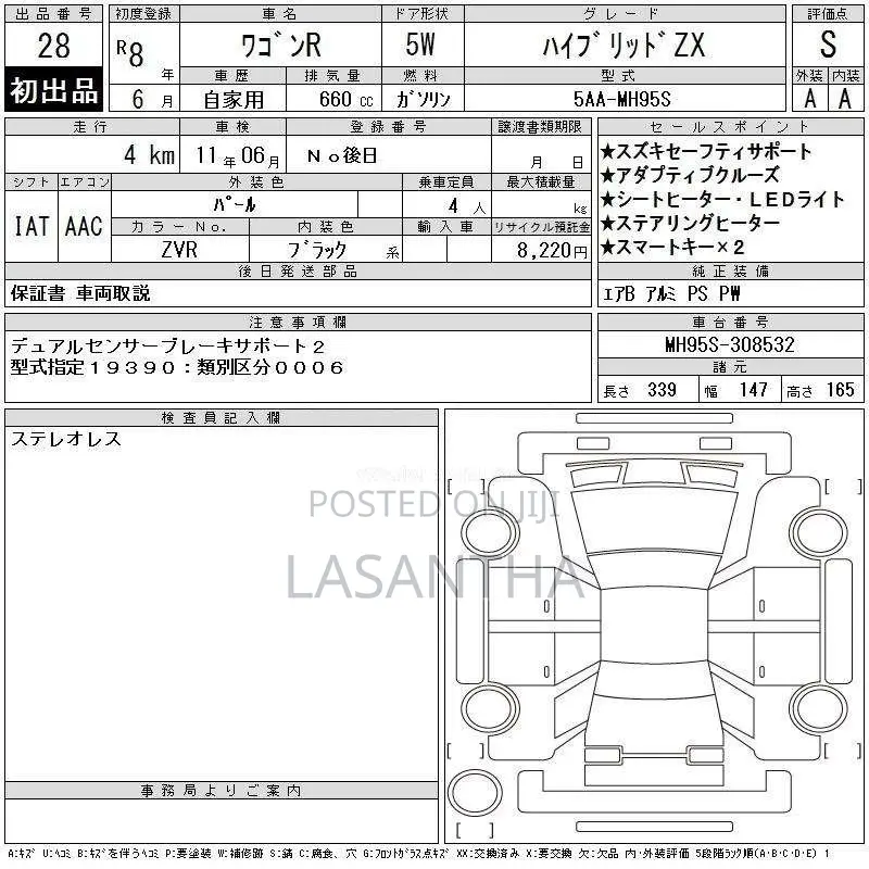 Suzuki Wagon R ZX Custom 2026 Car Unregistered (Recondition)