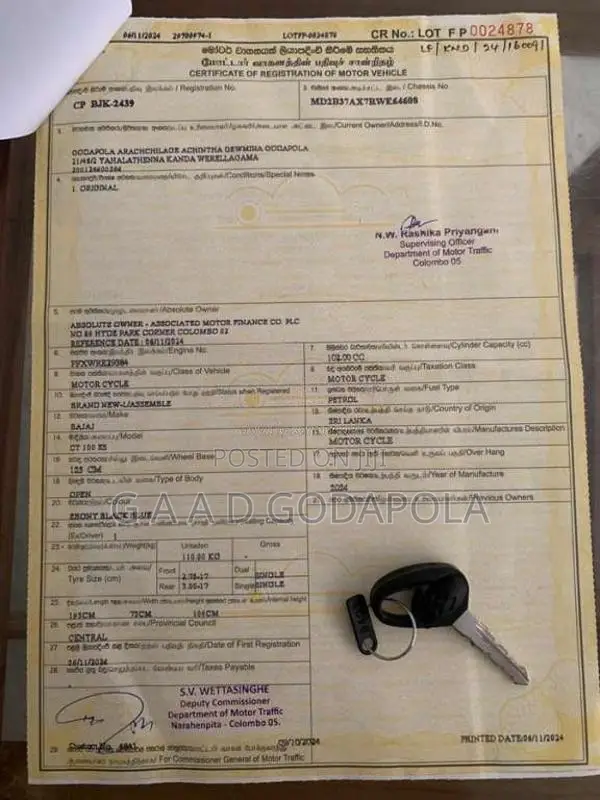 Bajaj CT-100 2024 Motorbike (Used)