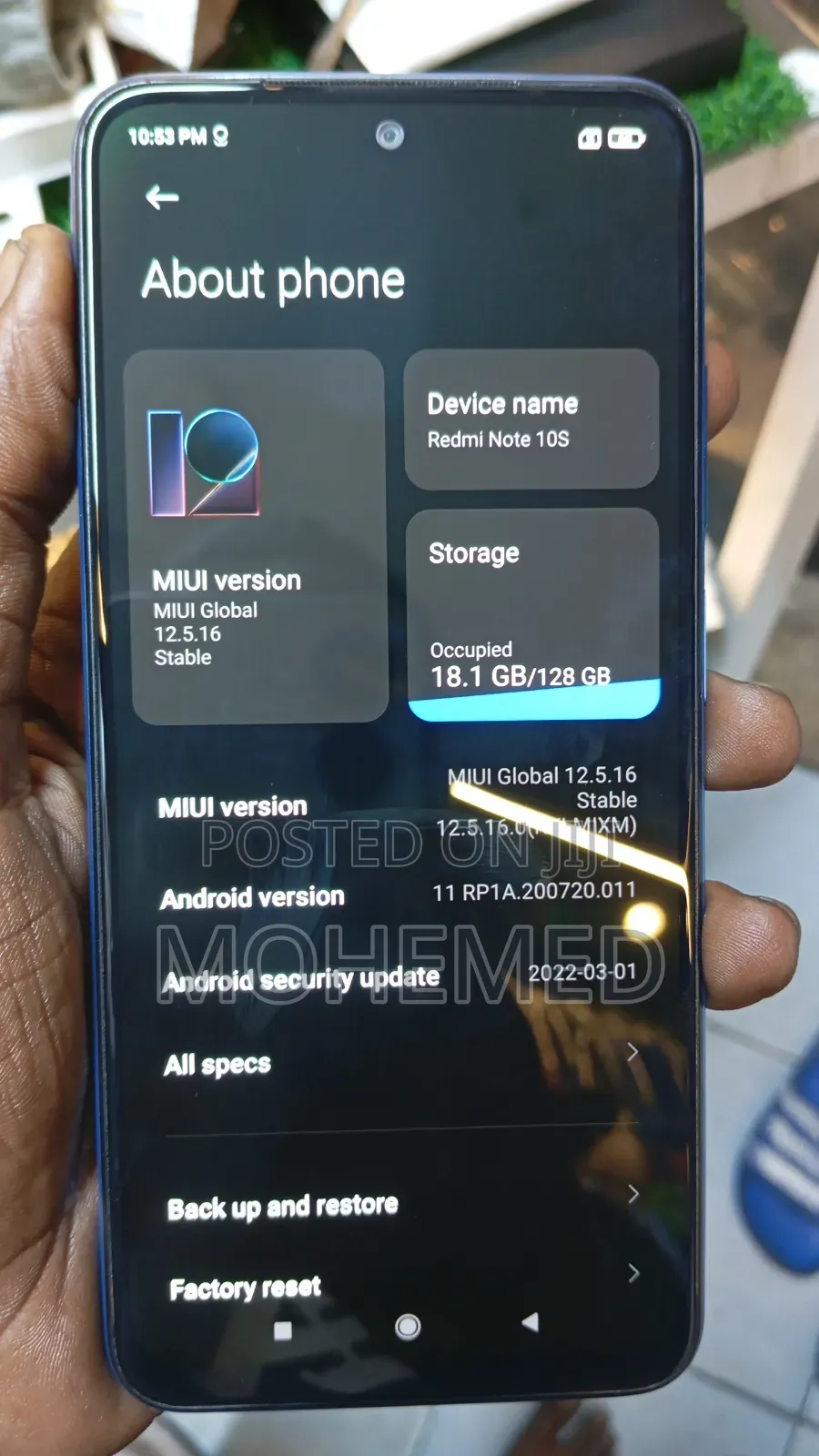 Xiaomi Redmi Note 10S 128 GB Blue